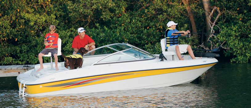 Bateau pour la pêche et le ski nautique